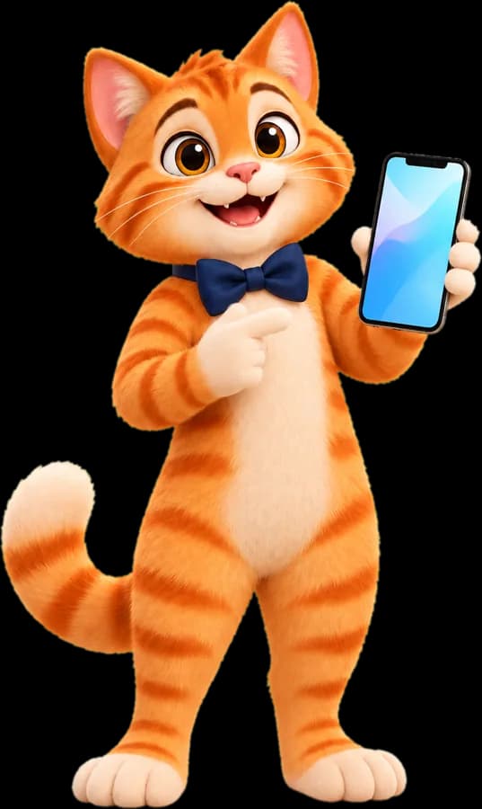 O Chico mostrando o celular